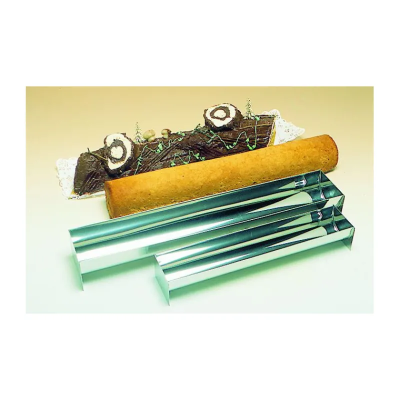 MALLARD FERRIERE Moules À Gâteaux|Gouttière à Bûche Inox 50 x 7 cm
