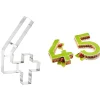 MALLARD FERRIERE Cercle À Patisserie|Emporte Pièce - Découpoir Pâtisserie|Grand Emporte Pièce Inox Chiffre 4 32x18 cm