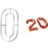 MALLARD FERRIERE Cercle À Patisserie|Emporte Pièce - Découpoir Pâtisserie|Grand Emporte Pièce Inox Chiffre 0 32x18 cm