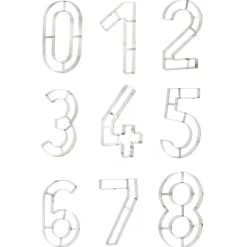 MALLARD FERRIERE Cercle À Patisserie|Emporte Pièce - Découpoir Pâtisserie|Grand Emporte Pièce Inox Chiffre 0 32x18 cm