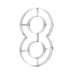 MALLARD FERRIERE Emporte Pièce - Découpoir Pâtisserie|Cercle À Patisserie|Grand Emporte Pièce Inox Chiffre 8 32x18 cm