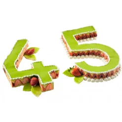 MALLARD FERRIERE Cercle À Patisserie|Emporte Pièce - Découpoir Pâtisserie|Grand Emporte Pièce Inox Chiffre 7 32 x 19 cm