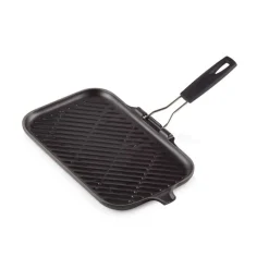 LE CREUSET Grills|Gril en Fonte rectangulaire 36 x 20 cm avec Manche repliable