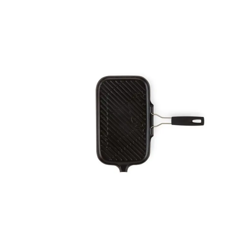 LE CREUSET Grills|Gril en Fonte rectangulaire 36 x 20 cm avec Manche repliable