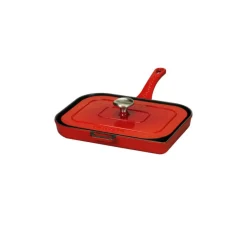 CHASSEUR Grills|Gril Panini en Fonte 36 x 25 cm Rubis