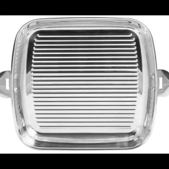 CRISTEL Grills|Poêles|Grill Carré Casteline 30 cm Poignée Amovible Inox