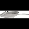 CRISTEL Grills|Poêles|Grill Carré Castel'Pro 30 cm Poignée Fixe Inox