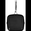 CRISTEL Grills|Poêles|Grill Carré Castel'Pro 28 cm Poignée Fixe Ultralu