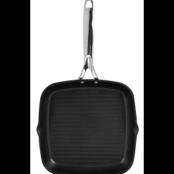 CRISTEL Grills|Poêles|Grill Carré Castel'Pro 28 cm Poignée Fixe Ultralu