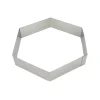 MALLARD FERRIERE Cercle À Patisserie|Hexagone à Mousse Inox 26 cm x H 4,5 cm Mallard