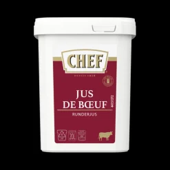 CHEF Fonds De Sauce - Sauces|Jus de Boeuf déshydraté 20L 600g