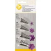 WILTON Douilles Pâtisserie|Kit 4 Douilles Pâtissières Inox Fleurs