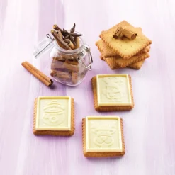 SILIKOMART Moules À Chocolat|Emporte Pièce - Découpoir Pâtisserie|Kit Biscuit Chocolat Rectangulaire Noël 4,7 x 5,7 cm (x6)