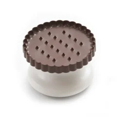 SILIKOMART Moules À Chocolat|Moule Silicone|Kit Biscuit Chocolat Rond Noël Ø 5,7 cm (x6)