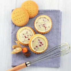 SILIKOMART Moules À Chocolat|Moule Silicone|Kit Biscuit Chocolat Rond Noël Ø 5,7 cm (x6)