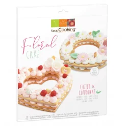 SCRAPCOOKING Ustensiles Décor Gâteau|Kit Coeur et Couronne Cake