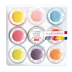 SCRAPCOOKING Colorants Alimentaires|Kit Colorant Alimentaire Naturel en Poudre 16,5 g (x9)
