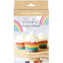 SCRAPCOOKING Préparation Pâtisserie|Kit Cupcakes Arc-en-ciel