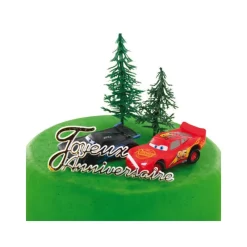 GATODECO Décoration Gâteau|Kit Décor Gâteau Cars (4 pièces)
