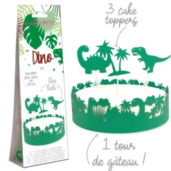 SCRAPCOOKING Décoration Gâteau|Kit Décor Gâteau Dinosaure (4 pièces)
