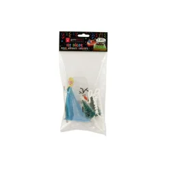 GATODECO Décoration Gâteau|Kit Décor Gâteau La Reine des Neiges Elsa et Olaf (5 pièces)