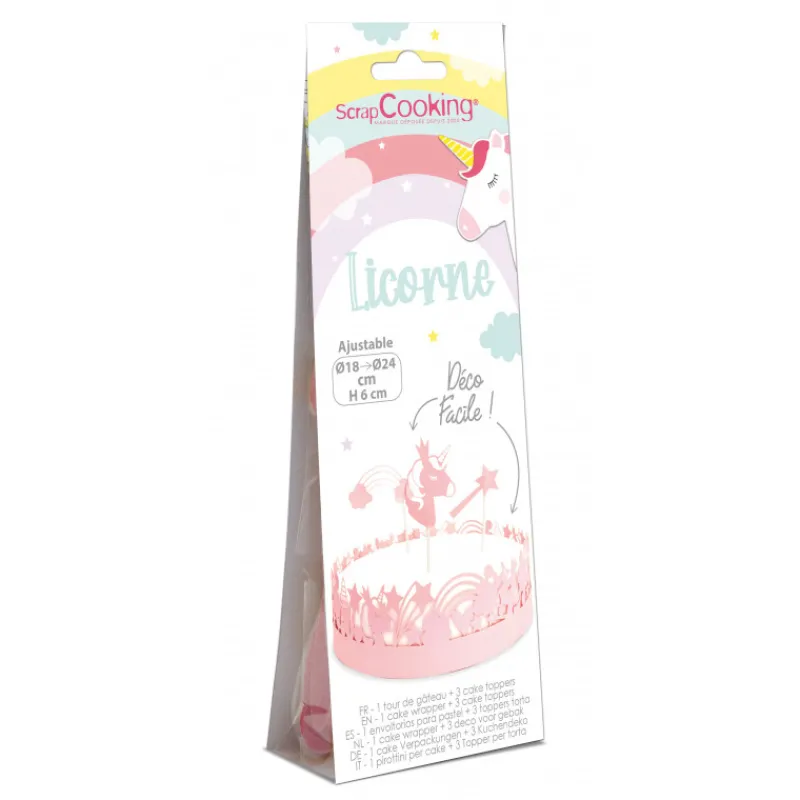 SCRAPCOOKING Décoration Gâteau|Kit Décor Gâteau Licorne (4 pièces)