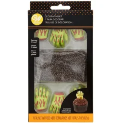 WILTON Décoration Comestible|Kit Décoration Gâteau Main de Zombie 12 pièces