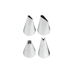 WILTON Douilles Pâtisserie|Kit de 4 Douilles Pâtissières (n°102-104-224-352)
