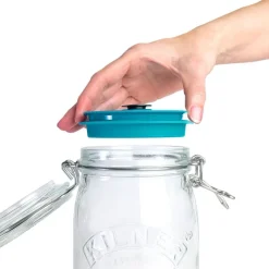 AIRTENDER Machine Sous Vide|Conservation|Kit de Mise Sous-Vide 3 Bocaux Kilner 1 L avec Couvercles et Pompe