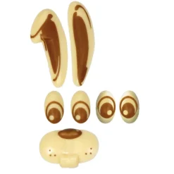 FLORENSUC Décoration Comestible|Kit Lapin en Chocolat (x212)