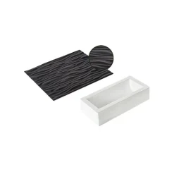 SILIKOMART Moule Silicone|Kit Moule à bûche et Tapis Effet Bois Professional