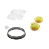 SILIKOMART Moule Silicone|Moules À Gâteaux|Kit Moule Silicone 2 Tartes Ø 120mm Professional