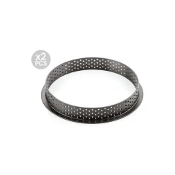 SILIKOMART Moule Silicone|Moules À Gâteaux|Kit Moule Silicone 2 Tartes Ø 120mm Professional