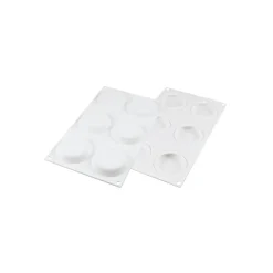 SILIKOMART Moule Silicone|Moules À Gâteaux|Kit Moule Silicone 6 Tartelettes Ø 80mm Professional