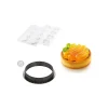 SILIKOMART Moule Silicone|Moules À Gâteaux|Kit Moule Silicone 8 Tartelettes Ø 80mm Saint Honoré Professional