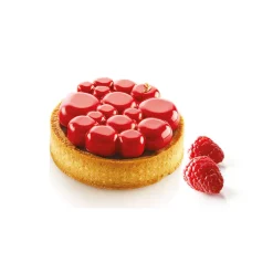 SILIKOMART Moule Silicone|Moules À Gâteaux|Kit Moule Silicone 6 Tartelettes Ø 80mm Paradis Professional