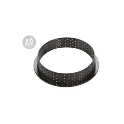 SILIKOMART Moule Silicone|Moules À Gâteaux|Kit Moule Silicone 6 Tartelettes Ø 80mm Paradis Professional