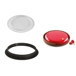 SILIKOMART Moule Silicone|Moules À Gâteaux|Kit Moule Silicone 1 Tarte Ø 190mm Professional