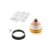 SILIKOMART Moule Silicone|Moules À Gâteaux|Kit Moule Silicone 6 Tartelettes Ø 80mm Mont Blanc Professional