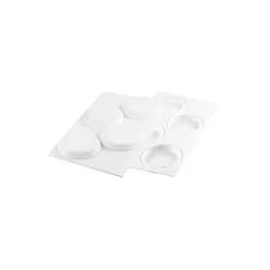 SILIKOMART Moule Silicone|Moules À Gâteaux|Kit Moule Silicone 4 Tartelettes Ø 100mm Professional