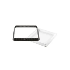 SILIKOMART Moule Silicone|Moules À Gâteaux|Kit Moule Silicone 1 Tarte Carrée 200mm Professional