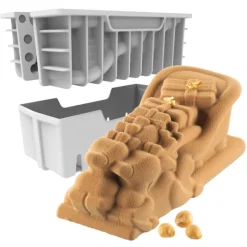 SILIKOMART Moule Silicone|Moules À Gâteaux|Kit Moule Silicone Bûche Pôle Nord 21 x 8,7 x H 8 cm