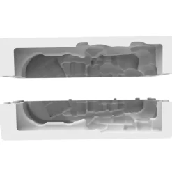 SILIKOMART Moule Silicone|Moules À Gâteaux|Kit Moule Silicone Bûche Pôle Nord 21 x 8,7 x H 8 cm