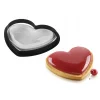 SILIKOMART Moule Silicone|Moules À Gâteaux|Kit Moule Tarte Cœur Mon Amour 18,8 x 15,8 cm