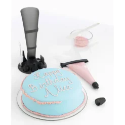 MASTRAD Poches À Douille Pâtissières|Douilles Pâtisserie|Kit Poches à Douille Silicone + 6 Douilles