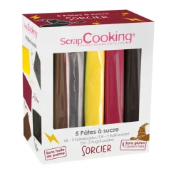 SCRAPCOOKING Pâte À Sucre|Kit Pâte à sucre Sorcier 5 x 80 g