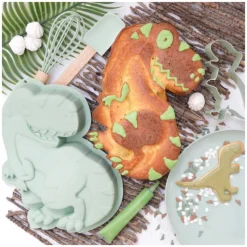 SCRAPCOOKING Fouets De Cuisine|Spatules|Kit Pâtisserie Enfants Dinosaure