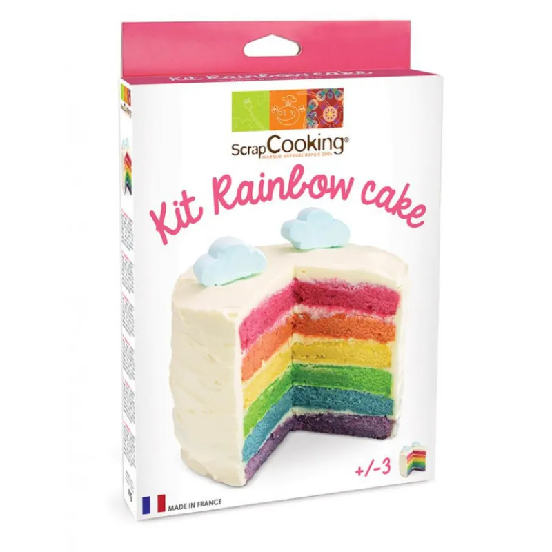 SCRAPCOOKING Levures|Kit Rainbow Cake