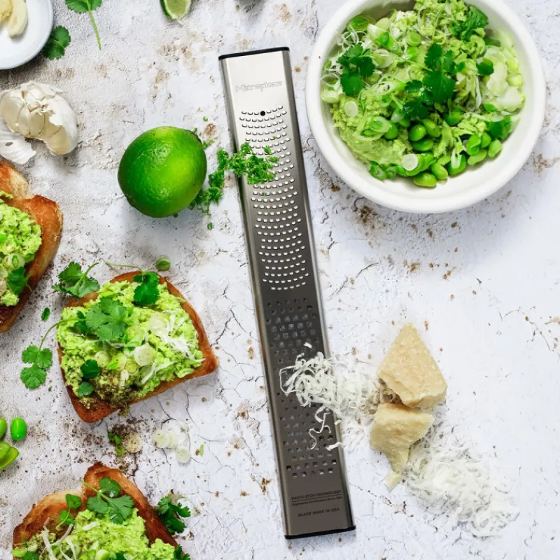 MICROPLANE Zesteur|Râpe À Légumes|Lame Double Zesteur et Gros Grains