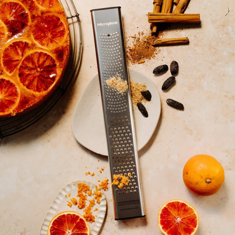 MICROPLANE Zesteur|Râpe À Légumes|Lame Double Zesteur et Gros Grains